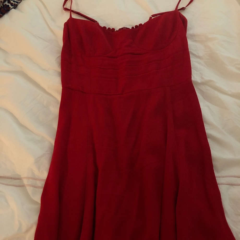 Reformation red formal dress